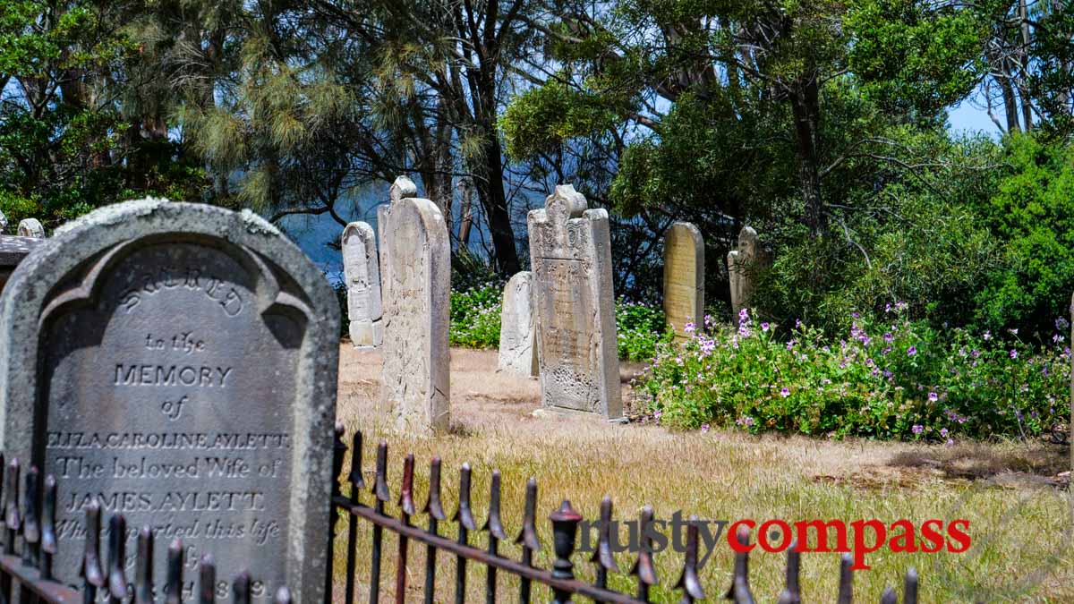 Isle of the Dead, Port Arthur.  Many convicts didn't get headstones.